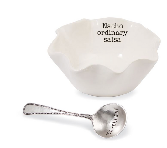 "NACHO ORDINARY SALSA" DIP SET
