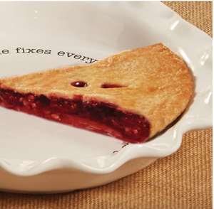 " ANOTHER ONE BITES THE CRUST" PIE PLATE
