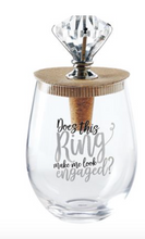 Load image into Gallery viewer, WEDDING BLING WINE GLASS TOPPER SETS
