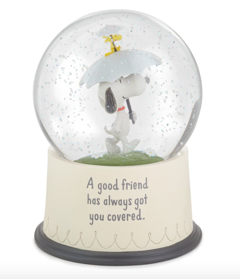 PEANUTS SNOOPY & WOODSTOCK GLOBE "GOOD FRIENDS"