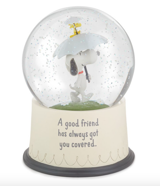 PEANUTS SNOOPY & WOODSTOCK GLOBE "GOOD FRIENDS"