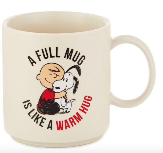 PEANUTS WARM HUG CHARLIE BROWN & SNOOPY MUG