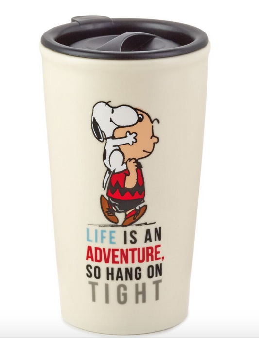 PEANUTS CHARLIE BROWN & SNOOPY TRAVEL MUG