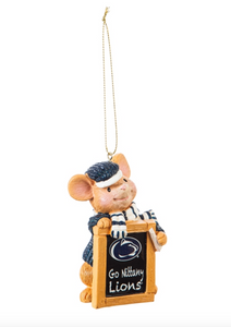 PENN STATE HOLIDAY MOUSE ORNAMENT