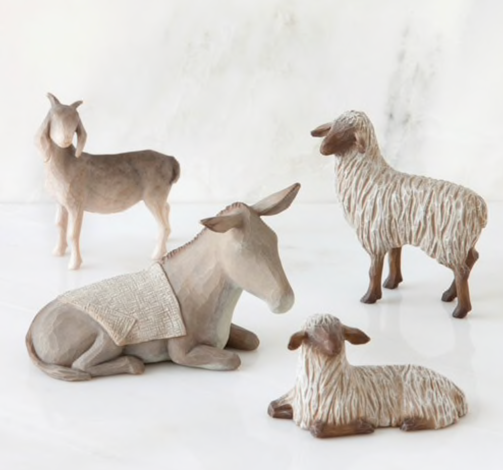 SHELTERING ANIMALS FOR THE HOLY FAMILY (SET OF 4)