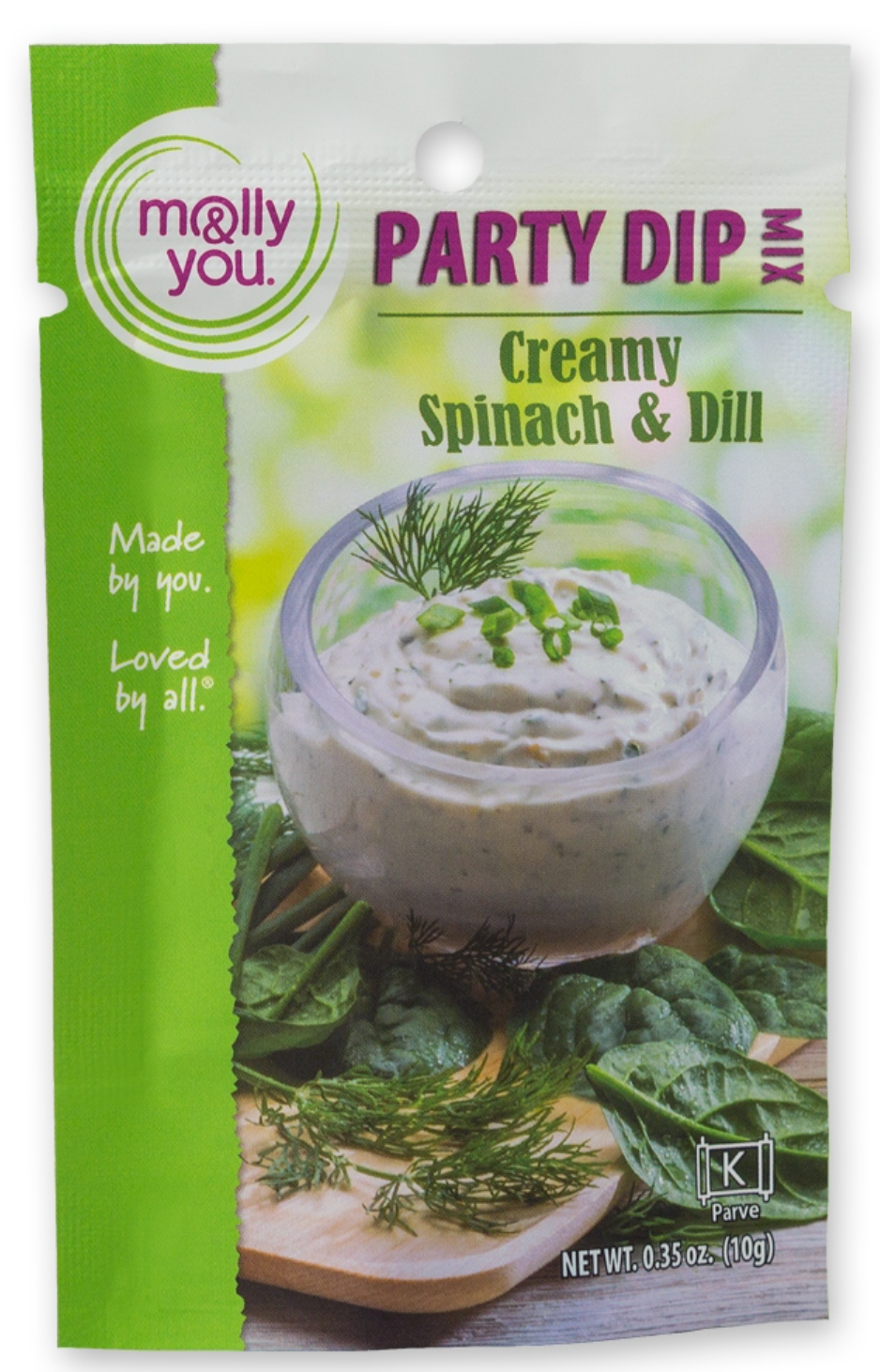 MOLLY AND YOU CREAMY SPINACH AND DILL DIP MIX