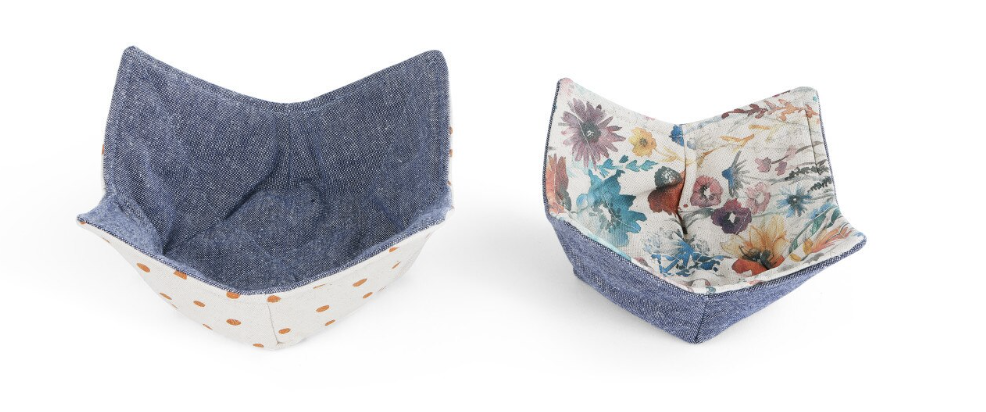 Demdaco : Meadow Flowers Microwavable Bowl Pot Holder - Set of 2