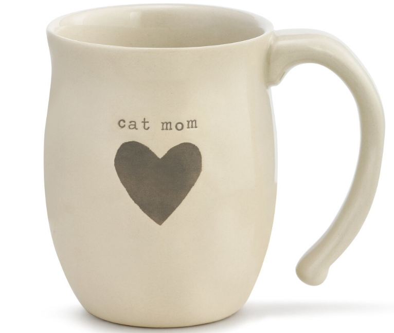 CAT MOM HEART MUG