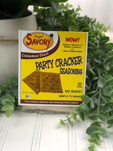 SAVORY FINE FOODS CRACKER MIX CINNAMON TOAST