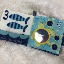 Load image into Gallery viewer, FABRIC BOOK &quot;SWIM IN THE SEA&quot;
